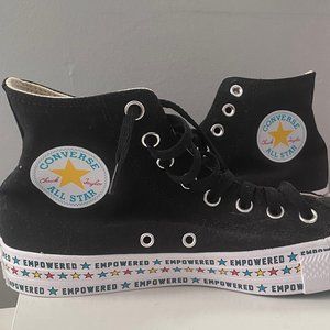 Converse Sneakers:Women's Black Empowered By Her Chuck Taylor All Star High Tops